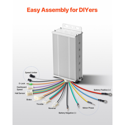 VEVOR 500W Electric Brushless DC Motor Kit 48V 2700rpm με αναβαθμισμένο χειριστήριο