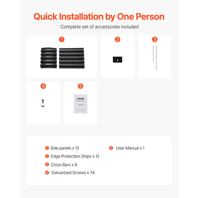 VEVOR Μεταλλικό Υπερυψωμένο Κρεβάτι Κήπου 6,56x1,96x1,4 ft Γαλβανισμένο κουτί φυτευτής σκούρο γκρι
