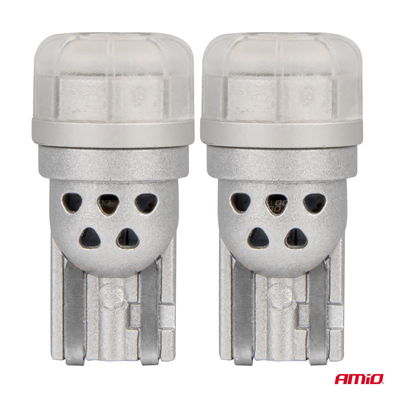 ΛΑΜΠΑΚΙΑ LED T10 W5W 12/24V 3x3020 SMD LED ΛΕΥΚΟ PURE LIGHT SERIES ΑΜΙΟ - 2 ΤΕΜ.