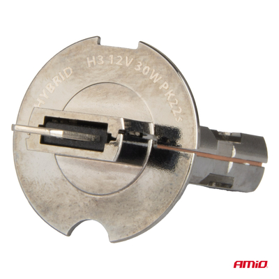 ΛΑΜΠΕΣ LED H3 12V 60W 6.000K 5.600lm +400% LED CAN-BUS HYBRID SERIES AMIO - 2 ΤΕΜ.