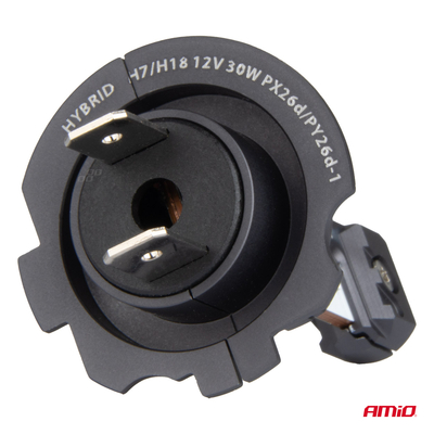 ΛΑΜΠΕΣ LED H7/Η18 12V 60W 6.000K 5.600lm +400% LED CAN-BUS HYBRID SERIES AMIO - 2 ΤΕΜ.