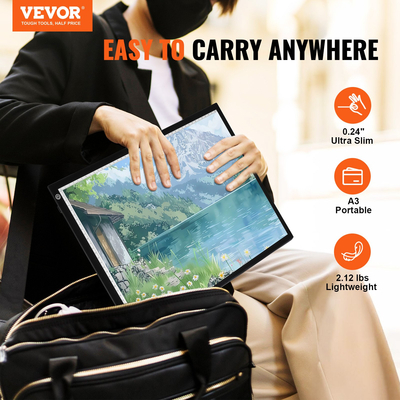 Πλακέτα φωτός VEVOR A3 LED με τροφοδοσία USB Tracing Pad 3 Level Dimmable Brightness