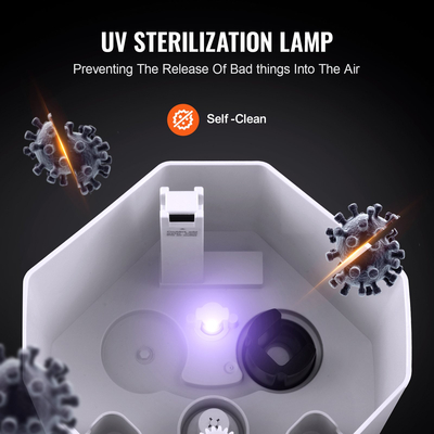 Επαγγελματικός υγραντήρας VEVOR 9L Cool Mist για Έως 430,6 SqFt Ανταλλακτικό Κορυφής