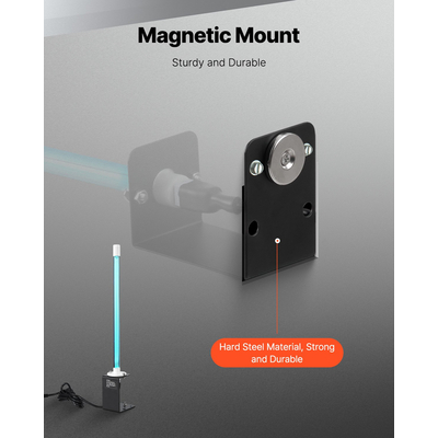 VEVOR HVAC Air Purifier 18W 14 ιντσών UV Light Coil Cleaner with Magnet in Duct