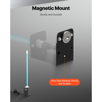 VEVOR HVAC Air Purifier 25W 17 ιντσών UV Light Coil Cleaner with Magnet in Duct