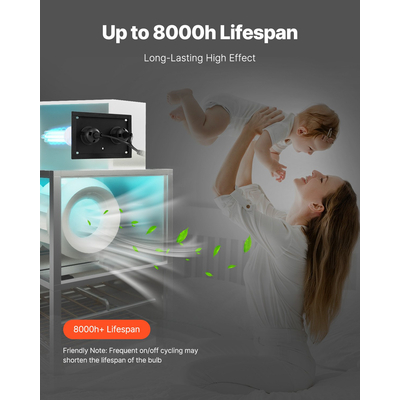 VEVOR HVAC Air Purifier Whole House 50W 5 ιντσών UV Light in Duct for Ac Systems