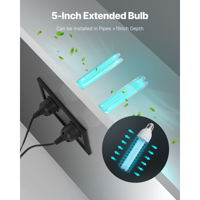 VEVOR HVAC Air Purifier Whole House 50W 5 ιντσών UV Light in Duct for Ac Systems