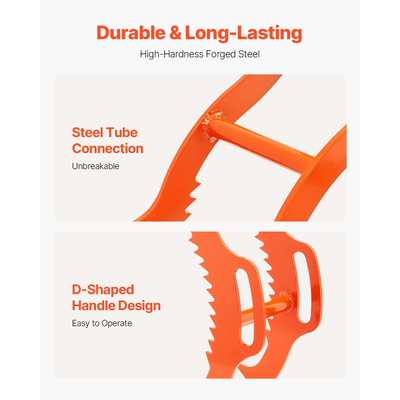 VEVOR 36 ιντσών λαβίδα ανύψωσης κορμών 4 λαβών από συμπαγή χάλυβα κούτσουρο με περιστρεφόμενο κούτσουρο εργαλεία