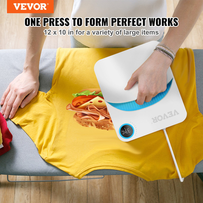 VEVOR Heat Press 12 x 10 σε φορητό μπλουζάκι Easy Press Sublimation Transfer DIY