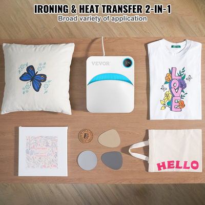 VEVOR Heat Press 12 x 10 σε φορητό μπλουζάκι Easy Press Sublimation Transfer DIY