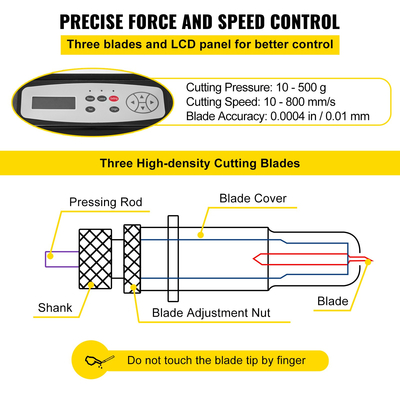 Μηχάνημα κοπής βινυλίου VEVOR 28 ιντσών Βασικός κόφτης βινυλίου πλότερ με ρυθμιζόμενη πινακίδα δυναμικής ταχύτητας βάσης