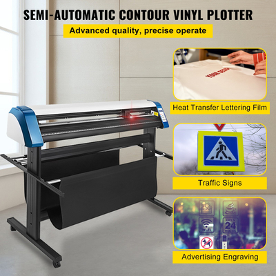 VEVOR 53-ιντσών ημι-αυτόματο περιγράμματος Vinyl Cutter Plotter Εγχειρίδιο τοποθέτησης