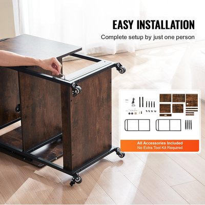 Τραπέζι θερμικής πρέσας VEVOR με σταθμό φόρτισης 3 επιπέδων Κινητό πάτημα πρέσας θερμότητας