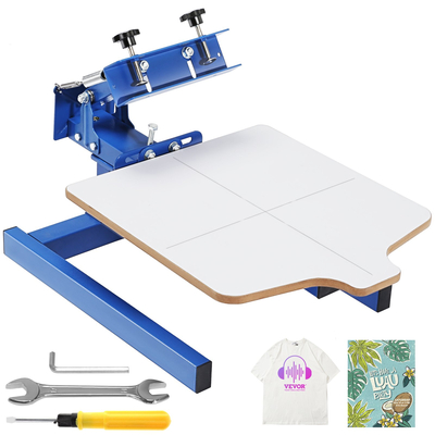 VEVOR 1 χρώμα 1 σταθμός Screenprint Screenprint Τύπος μηχανή εκτύπωσης οθόνης