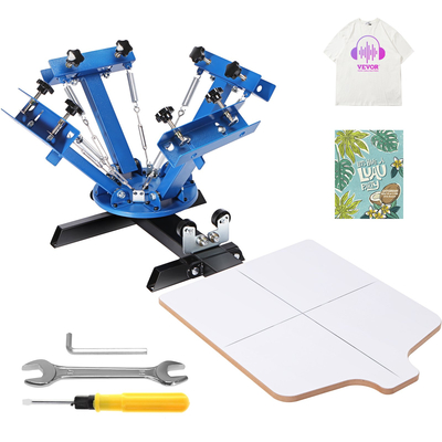 VEVOR 4 χρώμα 1 σταθμός Screenprint Screenprint Τύπος μηχανή εκτύπωσης οθόνης