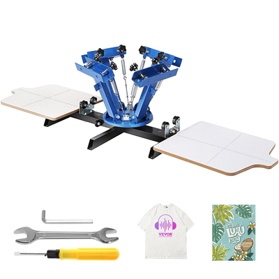VEVOR 4 χρώμα 2 σταθμός Screenprint Screenprint Τύπος μηχανή εκτύπωσης οθόνης