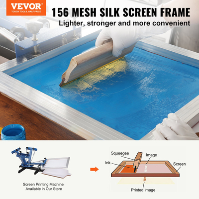 VEVOR Screen Printing Kit Μεταξωτό Πλαίσιο Μεταξοτυπίας 10x14in 156 Count Mesh 6τμχ