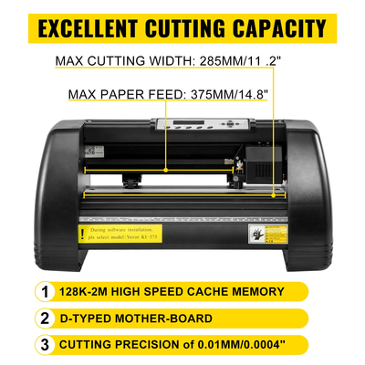 Μπλουζάκι με οπίσθιο φωτισμό επιφάνειας εργασίας 5 σε 1 Πρέσσα 15&quot;x15&quot; Vinyl Cutter Plotter 14
