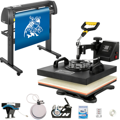 Μηχανή μεταφοράς θερμότητας VEVOR 5 σε 1 38x38cm με Vinyl Cutter Plotter Machine Kit Art Craft Printer Sublimation (34&quot;/870mm)