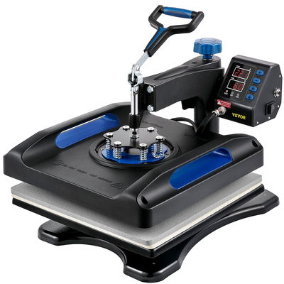 VEVOR Digital Heat Press 15&quot;x15&quot; T-shirt Sublimation Transfer Machine Swing Away