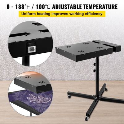 VEVOR Silkscreen Flash Dryer 18x24 ιντσών Flash Dryer Μεταξοτυπία T-Shirt Εξοπλισμός πολυμερισμού με ένδειξη θερμοκρασίας