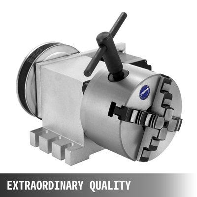 VEVOR CNC Περιστροφικό τσοκ 4 σιαγόνων περιστροφικού άξονα 100 mm 4th Axis Rotary Axis Tailstock CNC Router Engraver