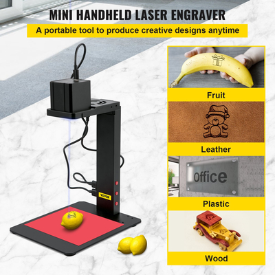 VEVOR Mini Laser Engraver Φορητή μηχανή χάραξης λέιζερ με βάση αυτόματης εστίασης