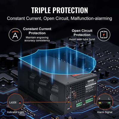 Τροφοδοτικό λέιζερ VEVOR CO2 για χαράκτες και κόφτες λέιζερ σωλήνων λέιζερ 150 W