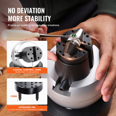 VEVOR Engraving Block 5 ιντσών Ball Menge Setting Jewelry Ball Vise Engraving με 34PCS εξάρτημα και βάση από καουτσούκ