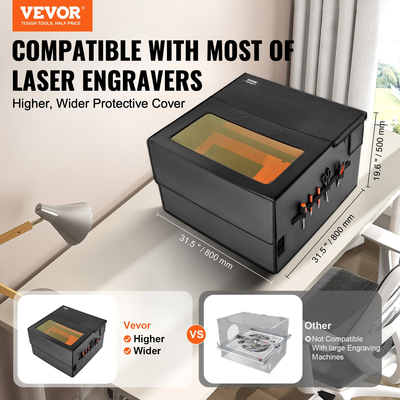 Περίβλημα VEVOR Laser Engraver 31,5 x 31,5 x 19,6&quot; Πυρίμαχο προστατευτικό κάλυμμα