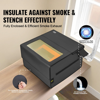 Περίβλημα VEVOR Laser Engraver 31,5 x 31,5 x 19,6&quot; Πυρίμαχο προστατευτικό κάλυμμα