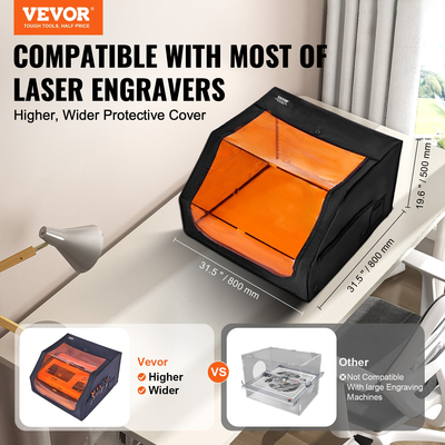 Περίβλημα VEVOR Laser Engraver 31,5 x 31,5 x 19,6&quot; Πυρίμαχο προστατευτικό κάλυμμα