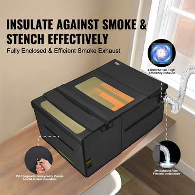 Περίβλημα VEVOR Laser Engraver 48 x 31,5 x 19,6&quot; Πυρίμαχο προστατευτικό κάλυμμα