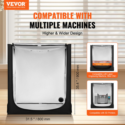 Περίβλημα VEVOR Laser Engraver 31,5 x 31,5 x 35,4&quot; Πυρίμαχο προστατευτικό κάλυμμα