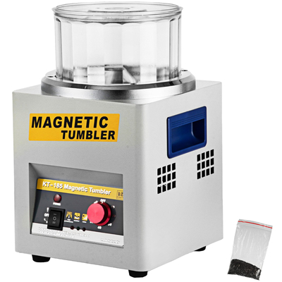 VEVOR KT-185 Magnetic Tumbler 180mm Jewelry Polisher Tumbler and Finisher για Γυάλισμα με ρυθμιζόμενη κατεύθυνση και χρόνο για κοσμήματα