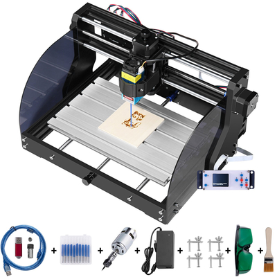 Μηχανή χάραξης VEVOR 300×180×45 mm CNC Router CNC 3018 Pro 15W Laser Engraver GRBL Control 3 Axis Laser Engraving Machine, with Offline Controller, για σκάλισμα πλαστικού, ακρυλικού, PVC, ξύλου