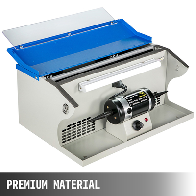 Μηχάνημα στίλβωσης κοσμημάτων VEVOR Μηχάνημα γυαλίσματος κοσμήματος Πάγκος Εργαλείο στίλβωσης κοσμημάτων Συλλέκτης σκόνης Τραπέζι λείανσης κοσμήματος Μηχάνημα στίλβωσης με ελαφριά στίλβωση