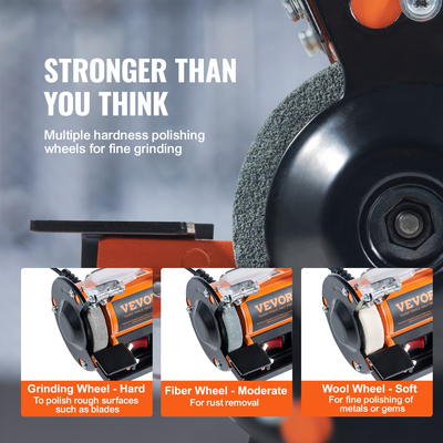 Μηχάνημα στίλβωσης πάγκου μύλος στίλβωσης κοσμημάτων VEVOR