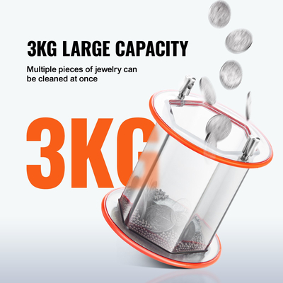 VEVOR 3kg περιστροφική περιστρεφόμενη στίλβωση επιφάνειας γυαλιστικό κοσμήματα στίλβωση φινίρισμα μηχανή Gem DIY