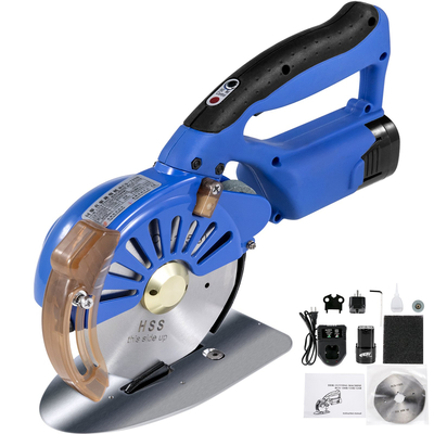VEVOR Fabric Cutter 125mm Rotary Fabric Cutter 39mm Ύψος κοπής Ασύρματο Ηλεκτρικό περιστροφικό κόφτη όλος-χάλκινος κινητήρας με ηλεκτρικό ψαλίδι ρυθμιζόμενης ταχύτητας χαμηλού θορύβου για κοπή υφασμάτων και βαμβακιού