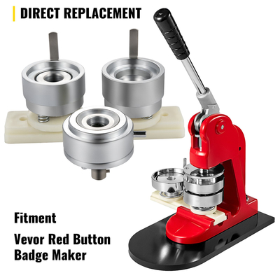 Μήτρα διάτρησης σήματος VEVOR 1-1/4 ίντσας/32 χιλιοστά Στρογγυλή μήτρα διάτρησης με κουμπιά ολίσθησης ABS Μήκος κατασκευής σημάτων από ανθρακούχο χάλυβα Πυρήνας από κράμα αλουμινίου συμβατός με μηχανή κατασκευής κουμπιών για σήματα με λογότυπο DIY