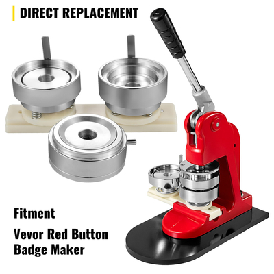 VEVOR Badge Punching Die 2 ιντσών/50mm Στρογγυλή μήτρα διάτρησης με ABS Slide Button Die Maker Badge Steel Part Core από κράμα αλουμινίου Συμβατό με μηχανή κατασκευής κουμπιών για σήματα με λογότυπο DIY