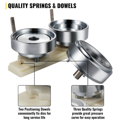 Μήτρα διάτρησης σήματος VEVOR 2-1/4 ίντσες/58 χιλιοστά Στρογγυλή μήτρα διάτρησης με κουμπιά ολίσθησης ABS Μήκος κατασκευής σημάτων από ανθρακούχο χάλυβα Πυρήνας από κράμα αλουμινίου συμβατός με μηχανή κατασκευής κουμπιών για σήματα με λογότυπο DIY