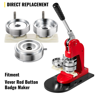 Μήτρα διάτρησης σήματος VEVOR 2-1/4 ίντσες/58 χιλιοστά Στρογγυλή μήτρα διάτρησης με κουμπιά ολίσθησης ABS Μήκος κατασκευής σημάτων από ανθρακούχο χάλυβα Πυρήνας από κράμα αλουμινίου συμβατός με μηχανή κατασκευής κουμπιών για σήματα με λογότυπο DIY