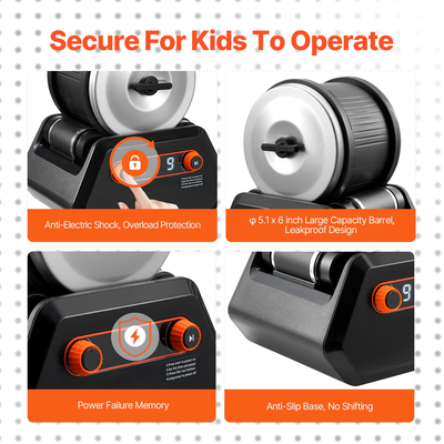 VEVOR Rock Tumbler Kit 4 lbs Rock Polisher 9 Speeds 9-day Timer with Grits