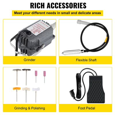VEVOR SR Hanging Flexshaft Mill 230W 4mm Engraving Flex Shaft Jewelry Εργαλεία σχεδίασης &amp; επισκευής Flex Shaft Jewelry