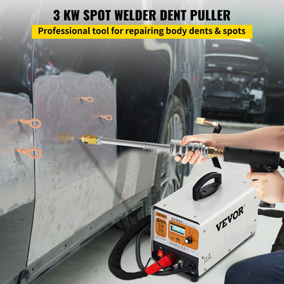 VEVOR Stud Welder Dent Repair Kit, 3 KW 220 V Spot Welder Dent Puller με 2 πιστόλια συγκόλλησης, 6 Modes Spot Welding Machine with LCD για επισκευή βαθουλωμάτων αμαξώματος αυτοκινήτου