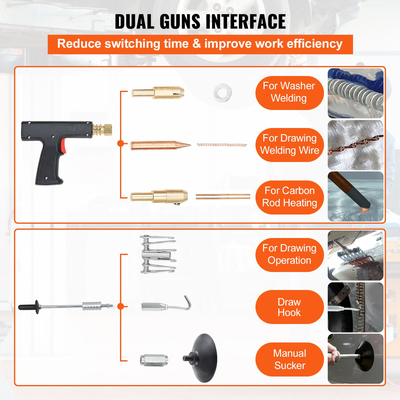 VEVOR 3KW Dent Puller, Welder Vehicle Repair Puller Puller Panel Spot Dent Spotter