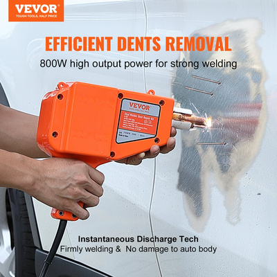 VEVOR Stud Welder Dent Repair Kit 800W Spot Welder Stud με 5 λειτουργίες συγκόλλησης