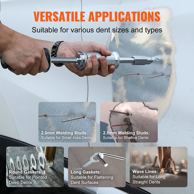 VEVOR Stud Welder Dent Repair Kit 800W Spot Welder Stud με 5 λειτουργίες συγκόλλησης